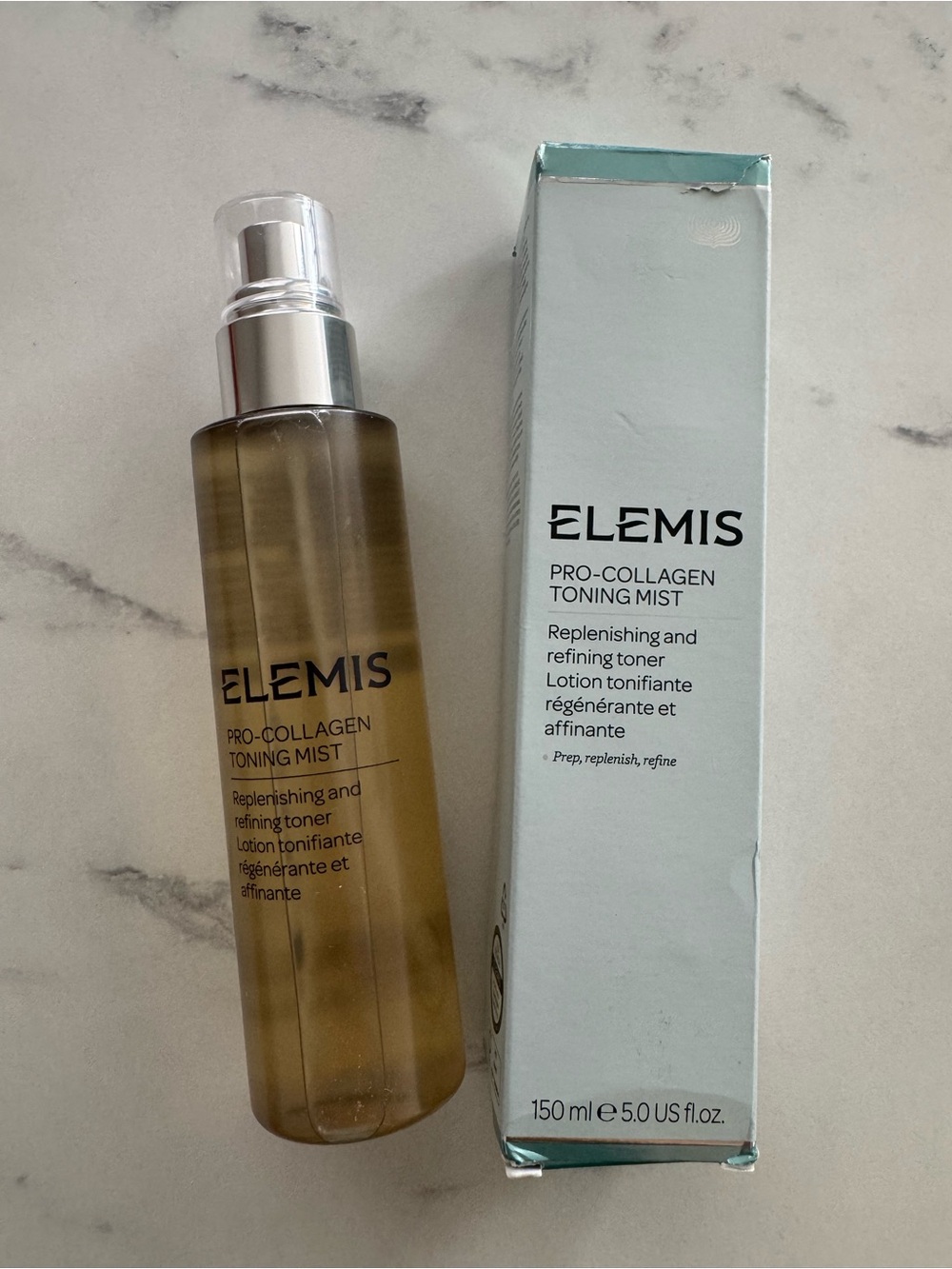 ELEMIS Pro-Collagen Toning Mist - Amber Bottle with Light Blue Box